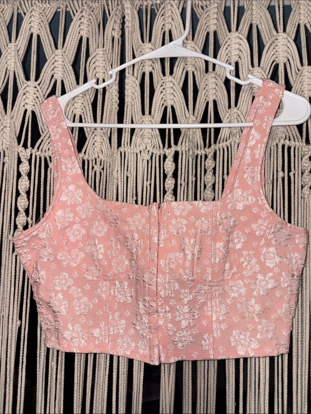 Floral Fitted Crop Top